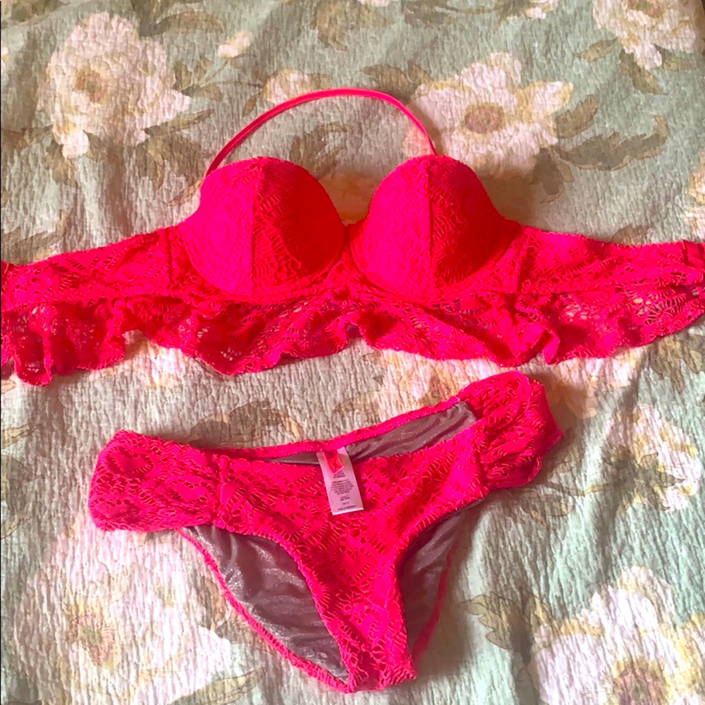 Betsey Johnson pink bikini
